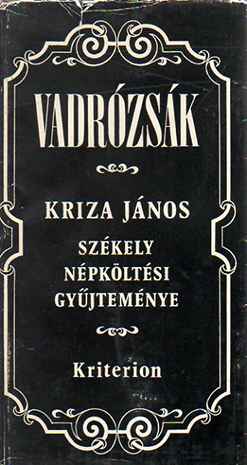 Vadrózsák   székely népköltési gyűjtemény